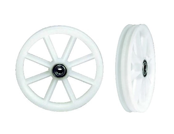Polea nylon 2 canales para puerta basculante  AUMON