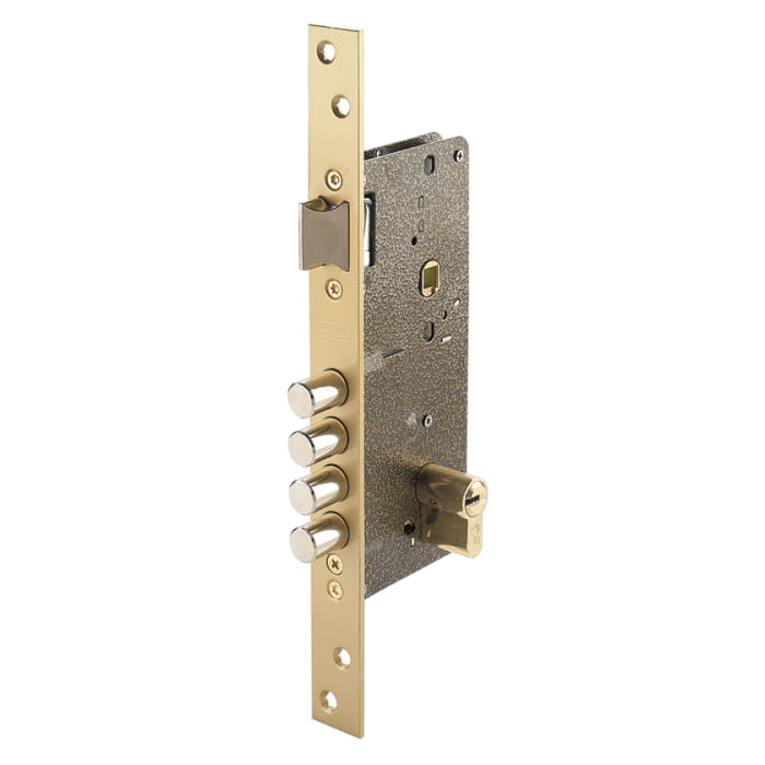 Cerradura embutir mod. 700-B antipalanca cilindro descentr.EZCURRA