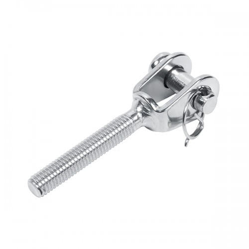 Terminal horquilla con rosca exterior inox AUMON
