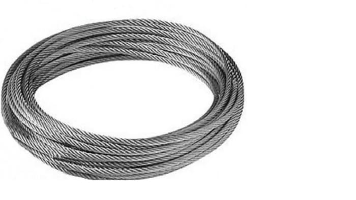 Rollo de cable inox de composición 7x7+0 AISI 316
