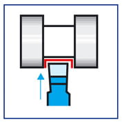 Herramienta torno recta para ranurado exterior ISO 4 - DIN 4976 IZAR - 1