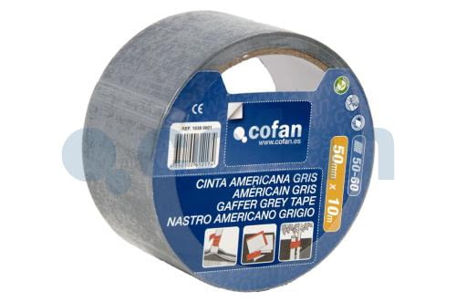 Cinta americana color gris  50 mm por 25 metros