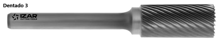 Fresa rotativa cilíndrica metal duro, con corte superior, IZAR - 2