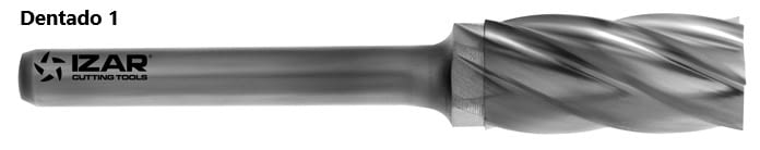 Fresa rotativa cilíndrica metal duro IZAR