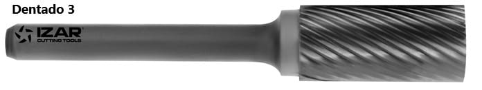 Fresa rotativa cilíndrica metal duro IZAR - 2