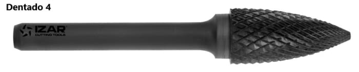 Fresa rotativa forma ojival, en metal duro, IZAR - 4