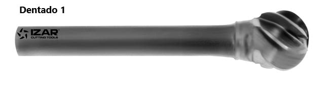 Fresa rotativa ESFÉRICA de metal duro IZAR