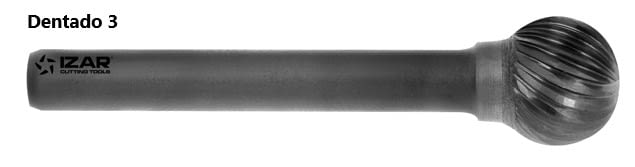 Fresa rotativa ESFÉRICA de metal duro IZAR - 2