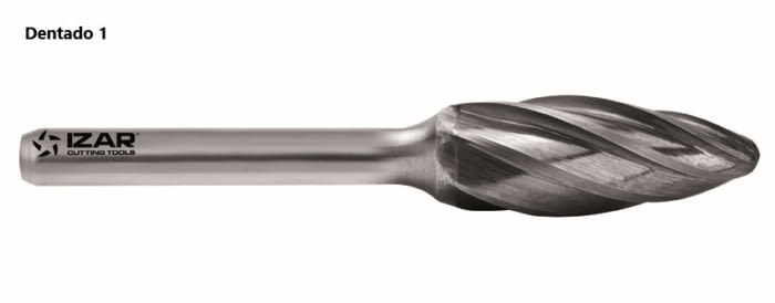 Fresa rotativa en forma de LLAMA metal duro IZAR