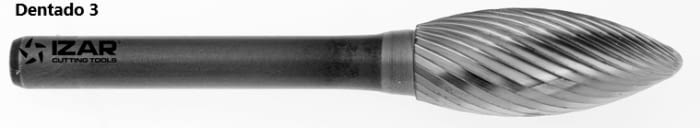 Fresa rotativa en forma de LLAMA metal duro IZAR - 2