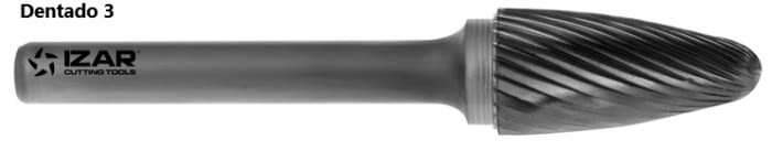 Fresa rotativa forma de ojiva redondeada de metal duro IZAR - 2