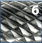 Fresa rotativa esférica larga, metal duro,  IZAR - 3
