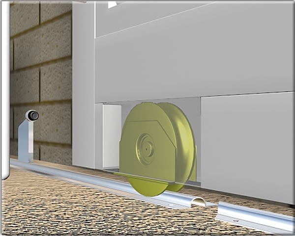 Guía empotrar inferior para puerta corredera INOX canal 20 mm (barras 3  metros)