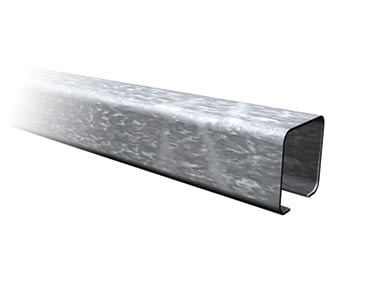 Perfil guía superior 3 metros  galvanizado para sistema  SF-100 SAHECO