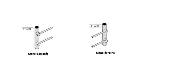 Soporte regulable ciego para poste barandilla acero inox AISI-316 (Caja indivisible 4 unidades / Precio por unidad)) - 1