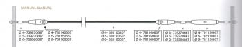 Kit 1 tramo para cable barandilla inox plana para poste de pasamano plano