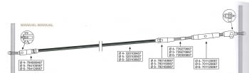 Kit 1 tramo para cable barandilla inox inclinada para poste de pasamano plano