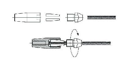 Kit 1 tramo para cable barandilla inox plana para muro de obra - 1