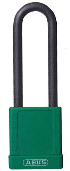 Candados industriales con recubrimiento plástico y arco extralargo ABUS / Caja 6 unidades
