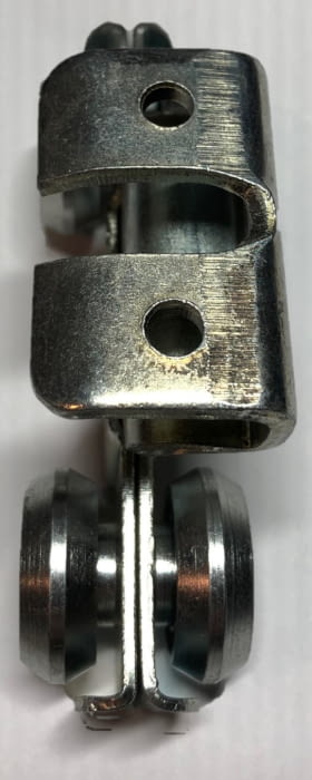 Roldana doble FR2V para cartolas o guía de 30 mm MAFRA - 1