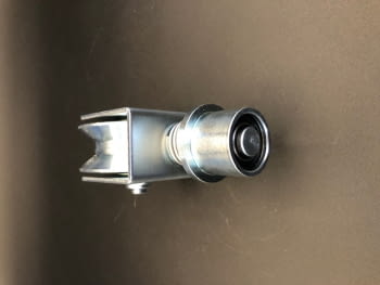 Rueda giratoria canal universal para guía redonda de 20 y 16 mm para puerta corredera - 2