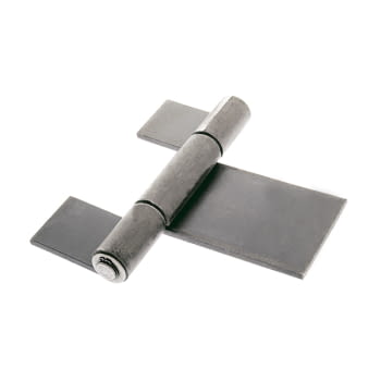 Bisagra tipo pernio 3 cuerpos con eje encasquillado en latón 180x100 mm