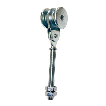Roldana simple ref. ECO U1-40 para guía 40x40 mm 20 Kg AUMON