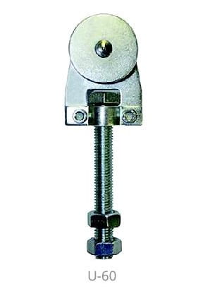 Roldana simple ref. ECO U1-60 para guía 60x55 mm 40 Kg AUMON