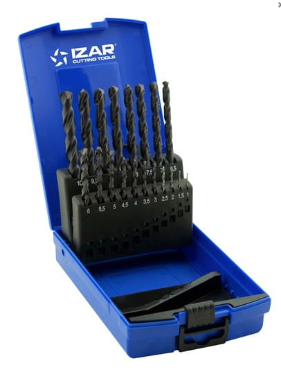 Juego Brocas HSS 19 pcs (1-10 x 0,5 mm) IZAR