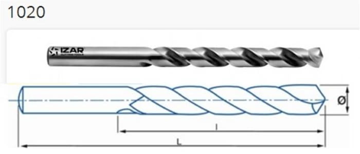 Brocas HSSE Inox serie corta ref. 1020 IZAR