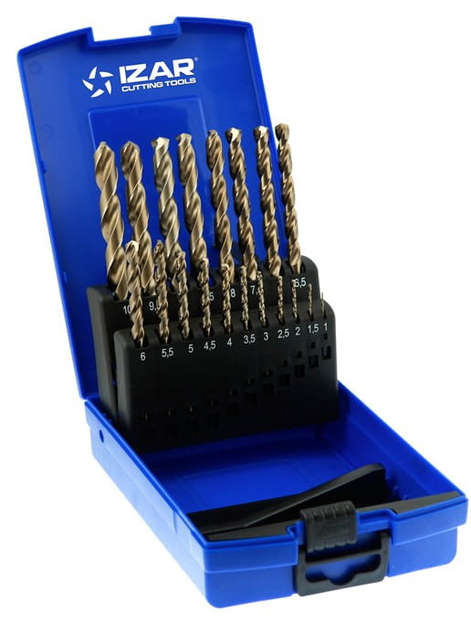 Juego Brocas Cobalto 19 pcs (1-10 x 0,5 mm) IZAR