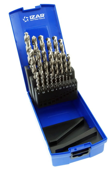 Juego Brocas Inox 25 pcs (1-13 x 0,5 mm) IZAR