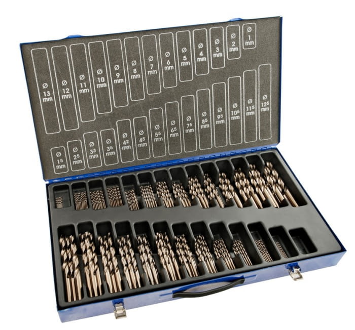 Juego Brocas cobalto 220 pcs (1-13 x 0,5 mm + 3,3 + 4,2 mm) IZAR