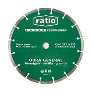 Disco diamante láser profesional segmentado RATIO