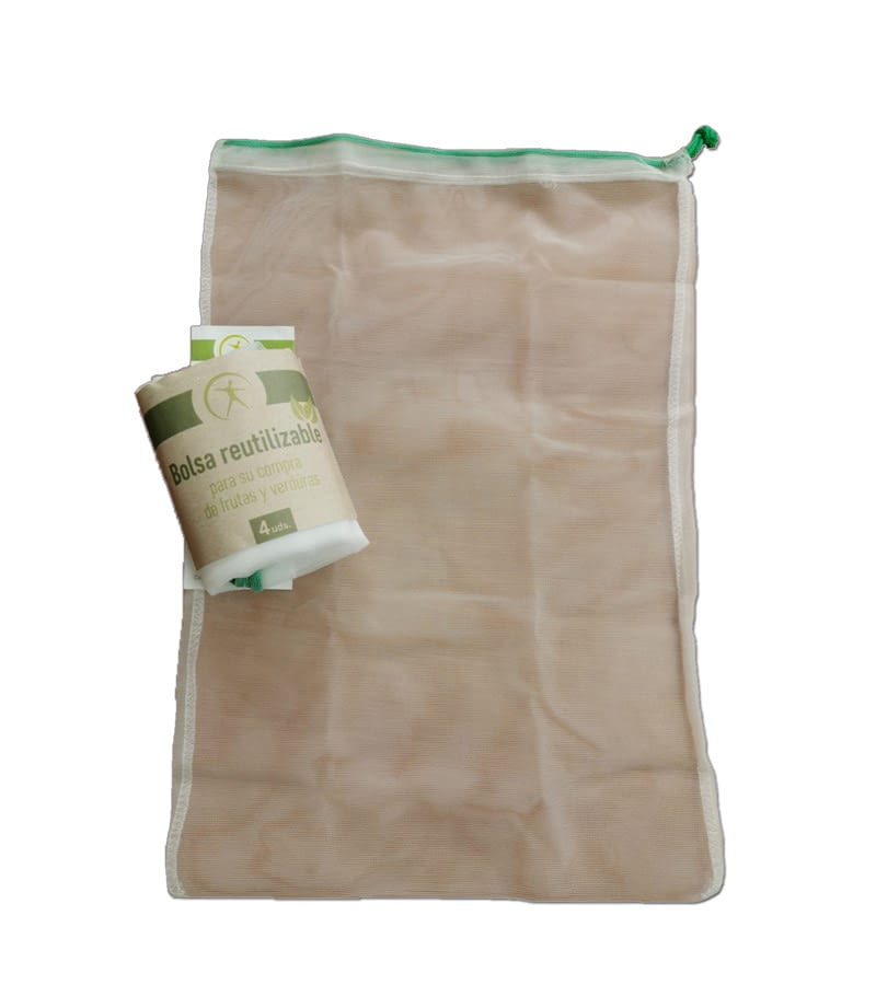 bossa malla pet blanca 245x350 + cordel  preu paq 4 unit - 