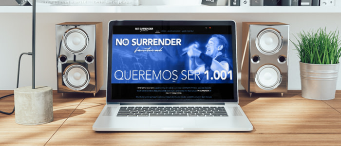 NO SURRENDER FESTIVAL confia en Ebasnet para Crear su Página Web