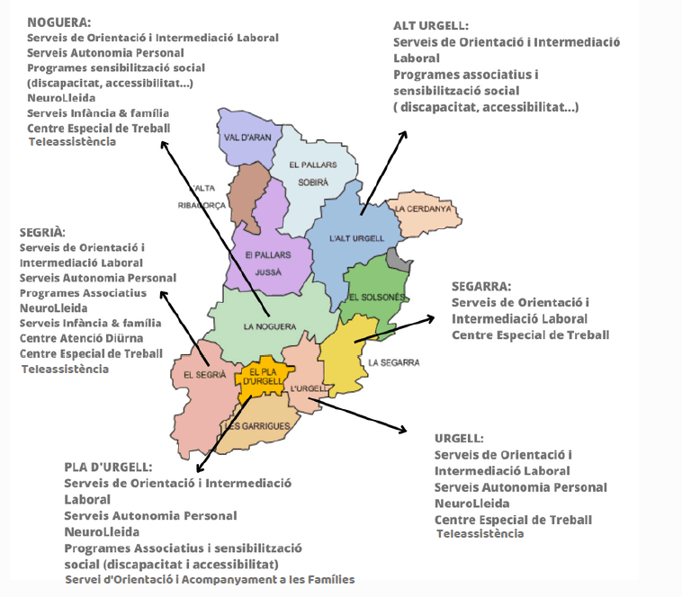 Mapa presencia territorial Associació Aspid