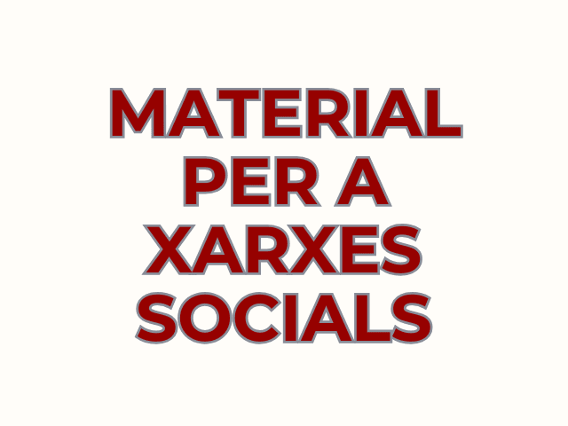 Material per a xarxes socials