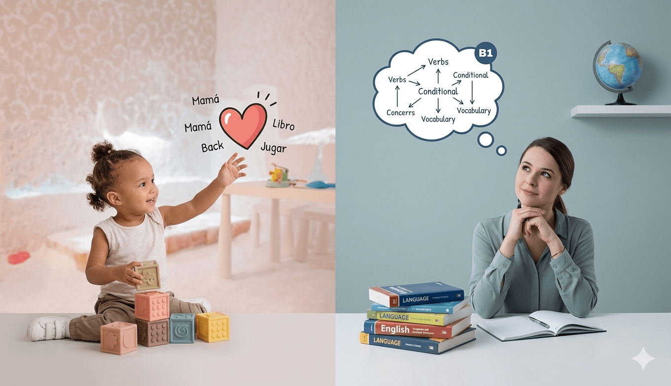Llengua materna i llengua estrangera: similituds i diferències a l’hora d’aprendre-les