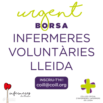 El COILL fa a una crida urgent per reclutar Infermeres Voluntàries a Lleida