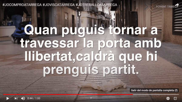 Foment Tàrrega engega la campanya "Tornem la vida a Tàrrega" per visibilitzar la necessitat de mantenir el comerç de proximitat
