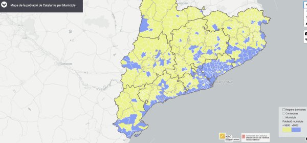 Nou visor amb les dades de Catalunya per municipis i àrees sanitàries per ajudar al desconfinament