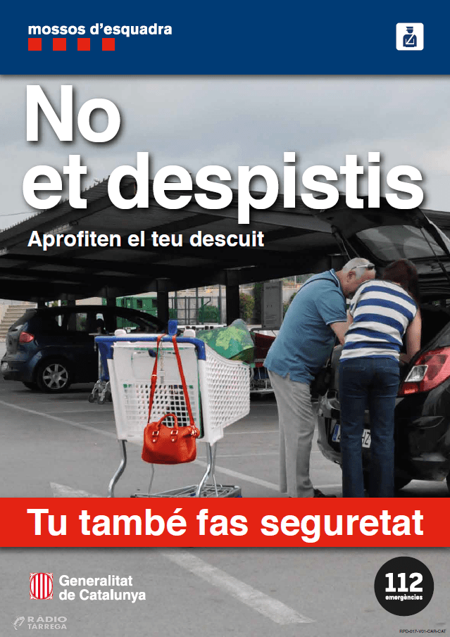 Els Mossos d'Esquadra alerten d'un tipus de furt a la plana de Lleida anomenat "mètode sembra"
