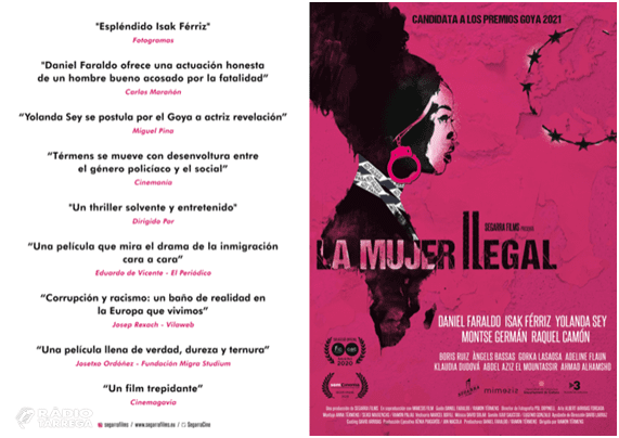 El director de cinema Ramon Termens presenta a Tàrrega el seu últim largmetratge, La dona il·legal