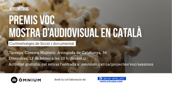 Projecció a la Segarra i l'Urgell de la primera sessió dels Premis VOC - Versió Original en Català