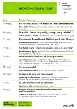 L'Aula d'Extensió Universitària de Bellpuig reprèn les seves activitats