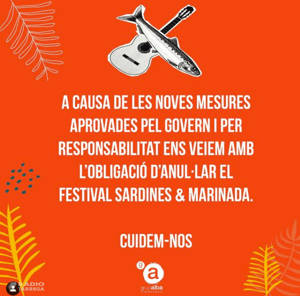 L'Associació Alba anul·la el desè Festival Sardines&Marinada