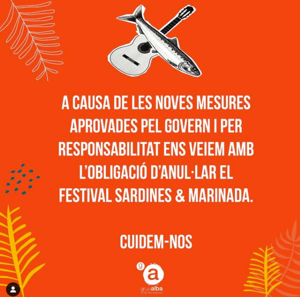 L'Associació Alba anul·la el desè Festival Sardines&Marinada