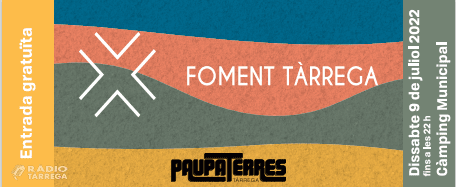 Foment Tàrrega col·labora amb 24a edició del Paupaterres, regalant als seus clients entrades gratuïtes al festival musical