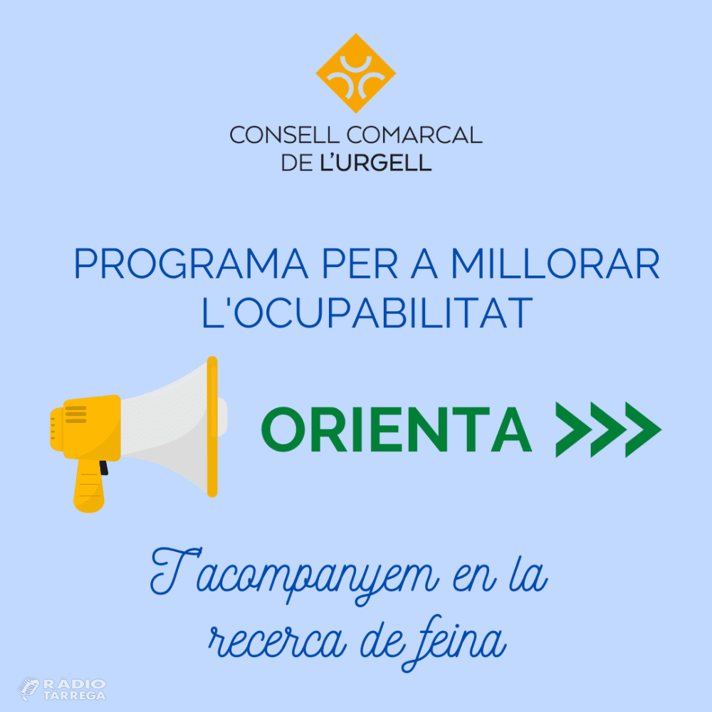El Consell Comarcal de l’Urgell engega un servei d’acompanyament i orientació laboral